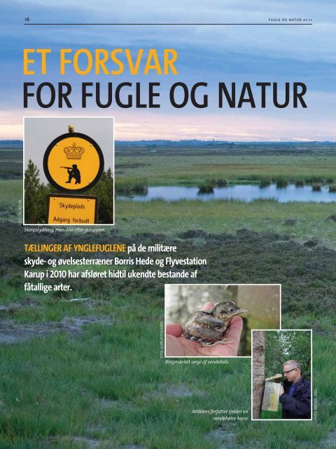 ET FORSVAR FOR FUGLE OG NATUR