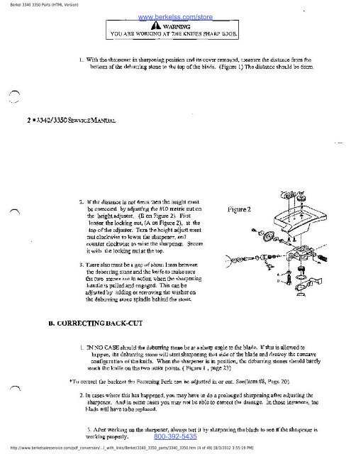 Berkel 3340 3350 Parts (HTML Version) - Berkel Sales & Service