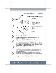 Makeup Application - Avon the beauty of knowledge