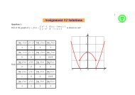 Assignment #2 Solutions