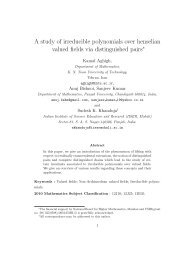 A study of irreducible polynomials over henselian valued fields via ...