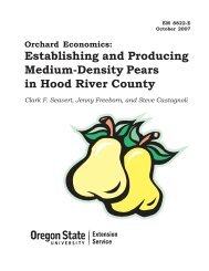 Establishing and Producing Medium-Density Pears in Hood River ...