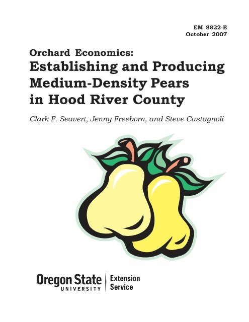 Establishing and Producing Medium-Density Pears in Hood River ...