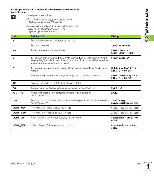 TNC 320 DIN/ISO - heidenhain