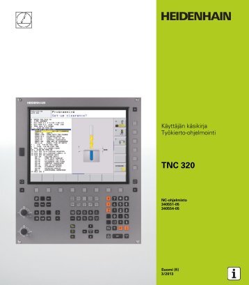 TNC 320 Zyklenprogrammierung (SW340 56x-05) - heidenhain