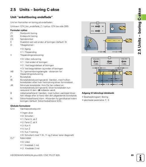 2.5 Units ? boring C-akse - heidenhain