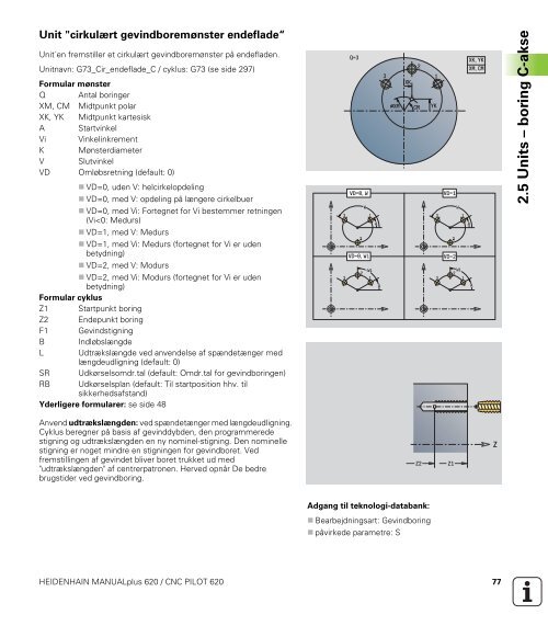 2.5 Units ? boring C-akse - heidenhain