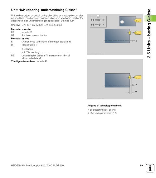 2.5 Units ? boring C-akse - heidenhain