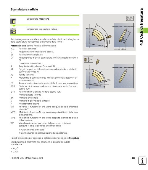 4.4 Cicli di asportazione trucioli - heidenhain