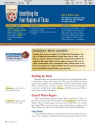 Identifying the Four Regions of Texas - Teacher