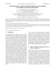 Caracterización de la regla de colisión de Huygens-Newton ...