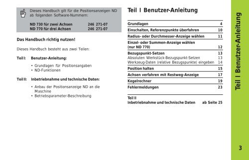 ND 730 ND 770 - heidenhain - DR. JOHANNES HEIDENHAIN GmbH