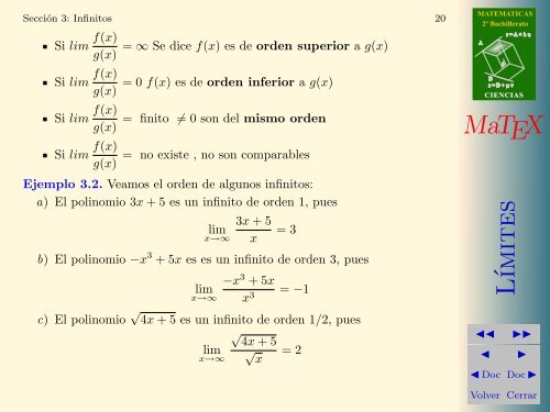 Límites de Funciones