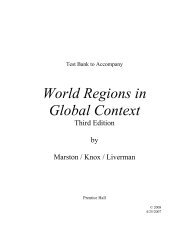 World Regions in Global Context