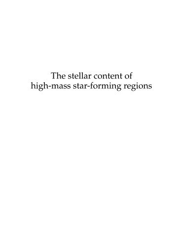 The stellar content of high-mass star-forming regions