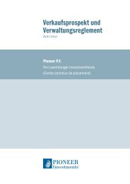 Verkaufsprospekt und Verwaltungsreglement - Stockselection GmbH