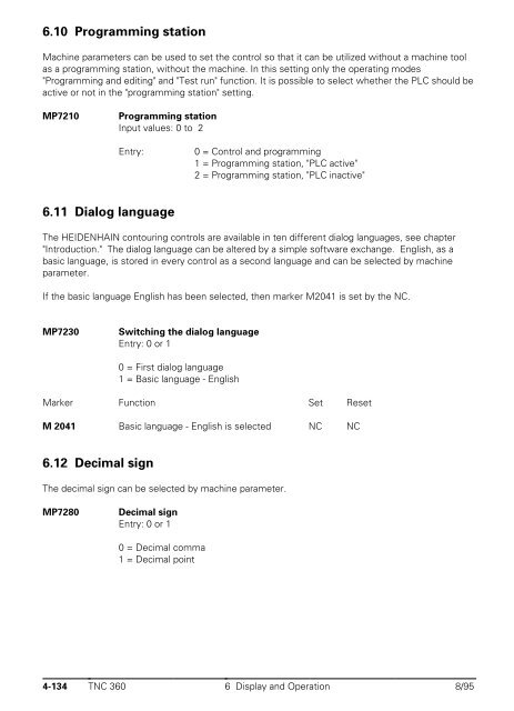 Technical Manual TNC 360 - heidenhain - DR. JOHANNES ...