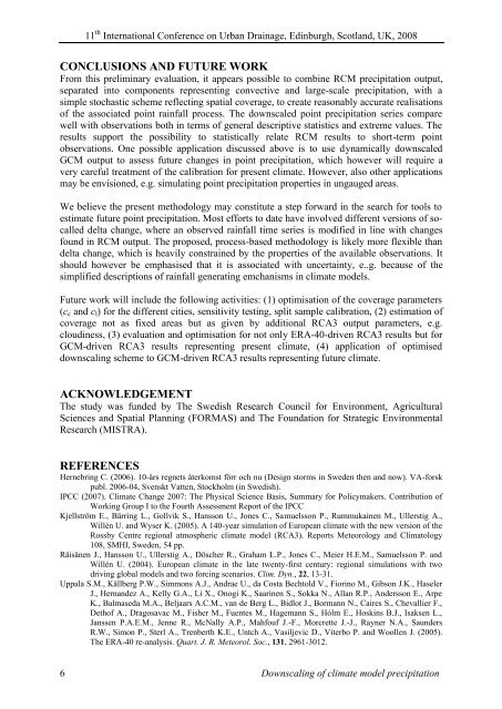 Downscaling of Regional Climate Model Precipitation for Urban ...