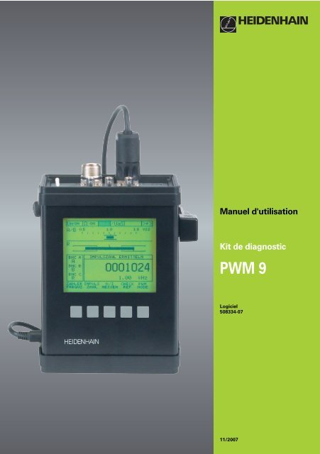 Manuel d`utilisation PWM 9 - heidenhain
