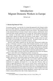 Introduction: Migrant Domestic Workers in Europe