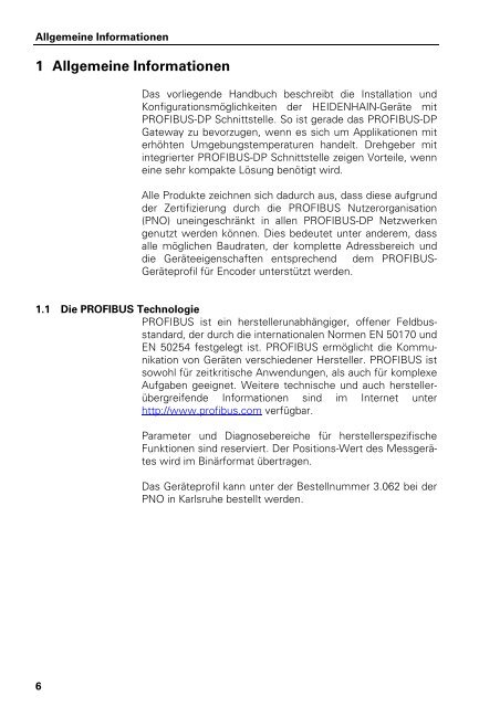 Benutzer-Handbuch PROFIBUS-DP - heidenhain - DR. JOHANNES ...