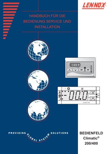 BEDIENFELD Climatic® 200/400 - Lennox