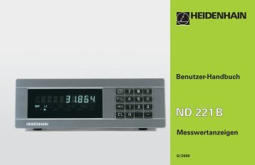 Benutzer-Handbuch ND 221B (SW 349 797-01) - heidenhain - DR ...