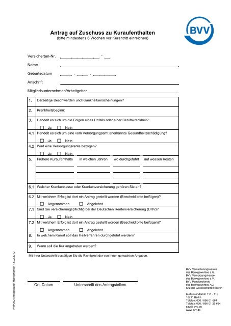 Antrag auf beitragszuschuss bei freiwilliger oder privater krankenversicherung