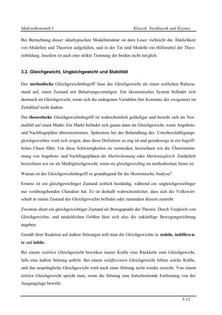 Kapitel 3 Klassik, Neoklassik und Keynes - Stefan.Schleicher(a)wifo.at