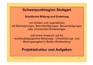 Projektstruktur und Aufgaben - SCHULAMT-STUTTGART