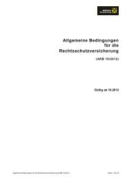 Versicherungsbedingungen Rechtsschutzversicherung - Raiffeisen ...