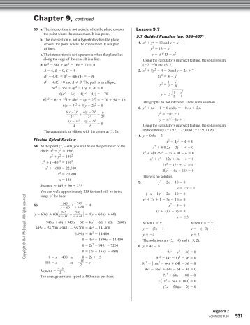 Solutions Key for Text - MathnMind