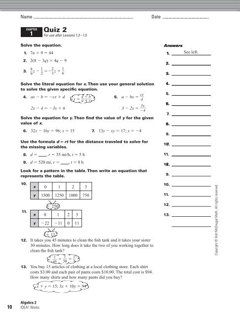 Quiz 2 - MathnMind