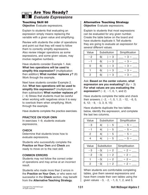 Are You Ready 60 Mathnmind