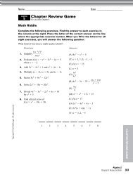 Chapter Resources Volume 1: Chapters 1–5 - MathnMind