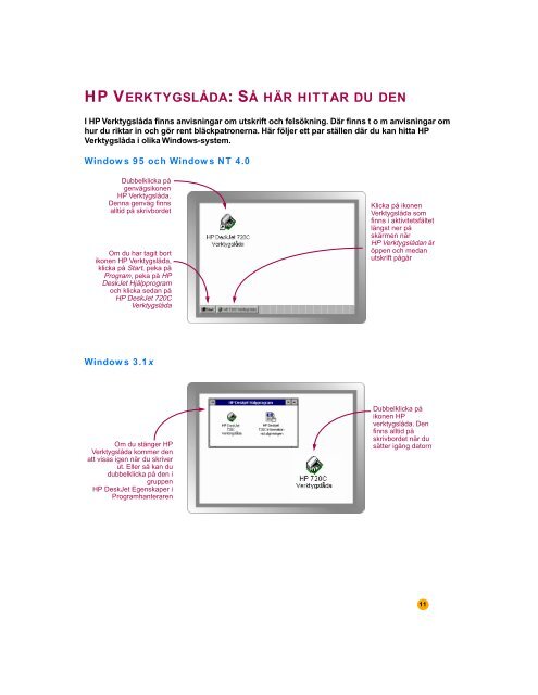 Användarhandbok för skrivaren HP DeskJet 720C ... - Hewlett-Packard