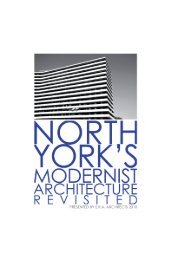 North York's Modernist Architecture Revisited - ERA Architects Inc.
