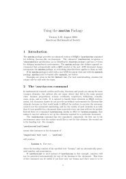 Using the amsthm Package - Texdoc.net