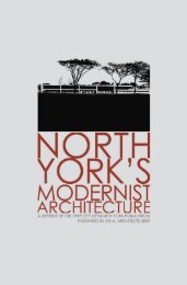 North York's Modernist Architecture - ERA Architects Inc.