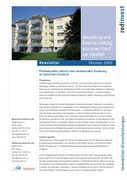 Newsletter 3 - Redinvest :: Immobilien AG