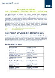 Informationen zum UN-MAUI/-AEN Exchange Programm