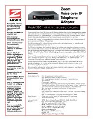 Zoom Voice over IP Telephone Adapter
