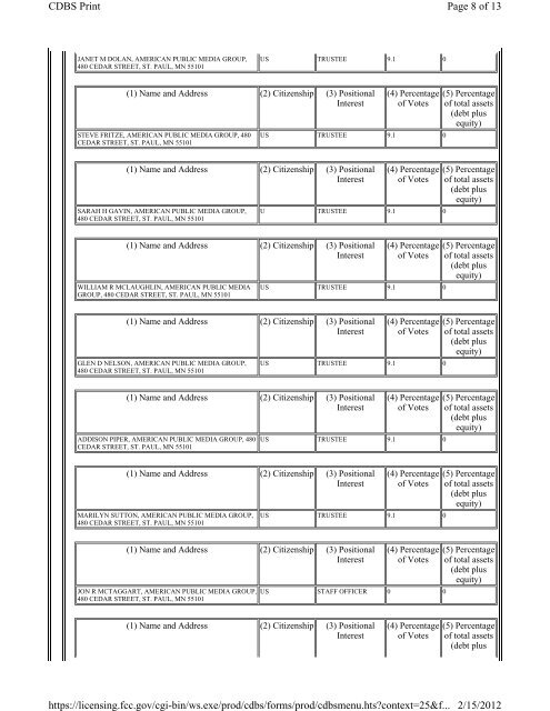 Application for assignment of license - Classical South Florida ...