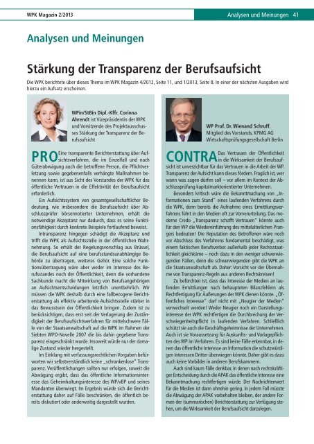 Magazin im Volltext - Wirtschaftsprüferkammer