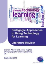 Pedagogic Approaches to Using Technology for Learning Literature ...