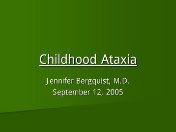 Childhood Ataxia