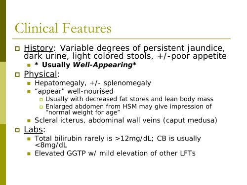 Neonatal Cholestasis