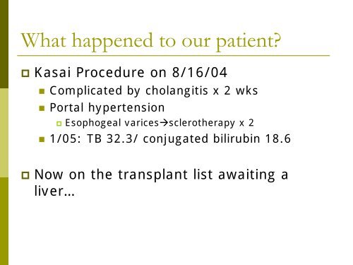 Neonatal Cholestasis