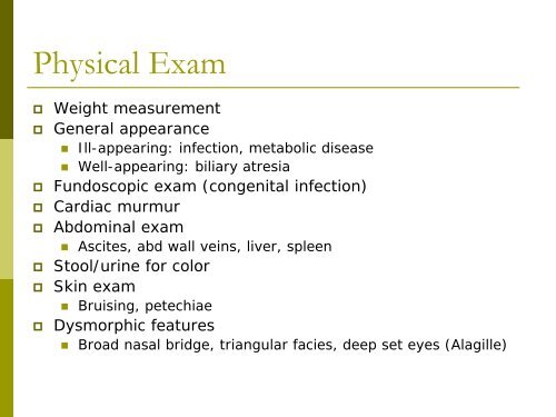 Neonatal Cholestasis