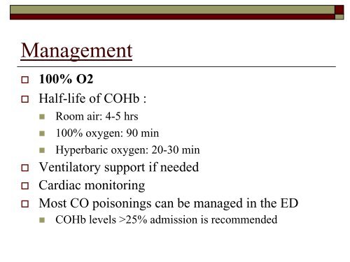 Carbon Monoxide Poisoning